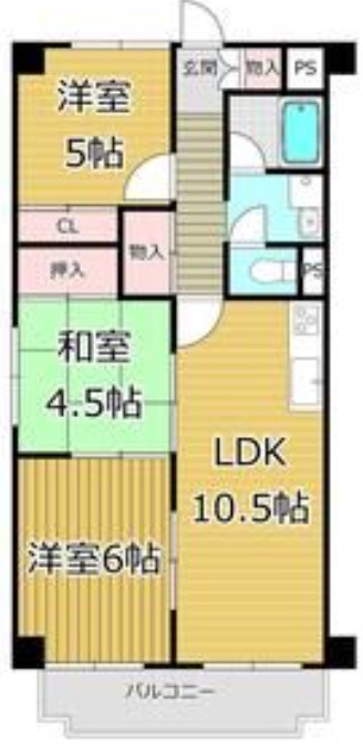 オリエントマンションの間取り