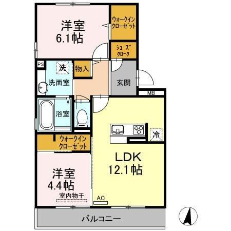 レジデンス富の原の間取り