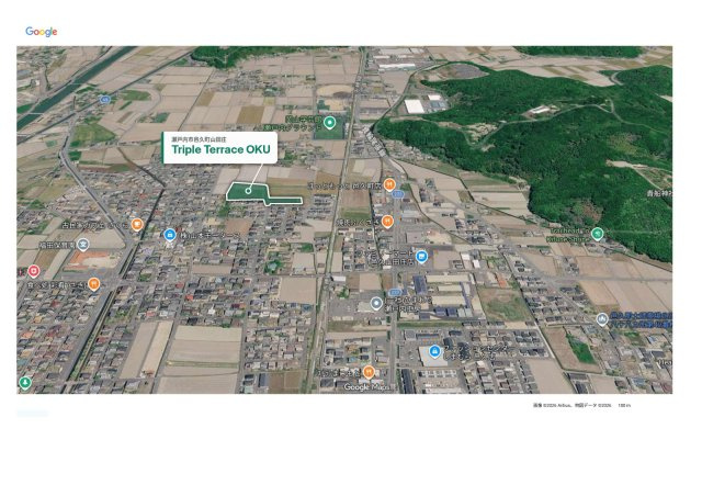 邑久町山田庄18区画　Triple　Terrace　OKU　⑮号地の地図