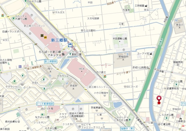 ヴィラ早稲田の地図|★案内図★