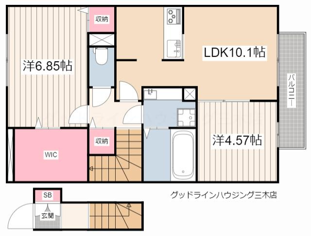 パークハイム七番館の間取り