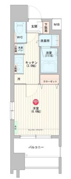 ミッドコート東三国の間取り