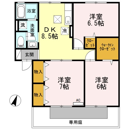 ソフィア横町 A棟の間取り