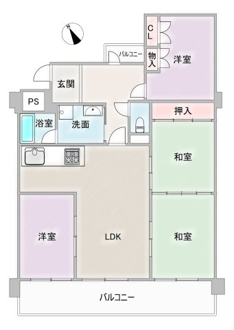 三井新瑞橋ハイツの間取り