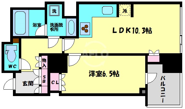 淀屋橋アップルタワーレジデンスの間取り|淀屋橋アップルタワーレジデンス　間取り