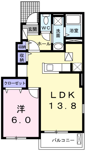 オーベルジーヌの間取り