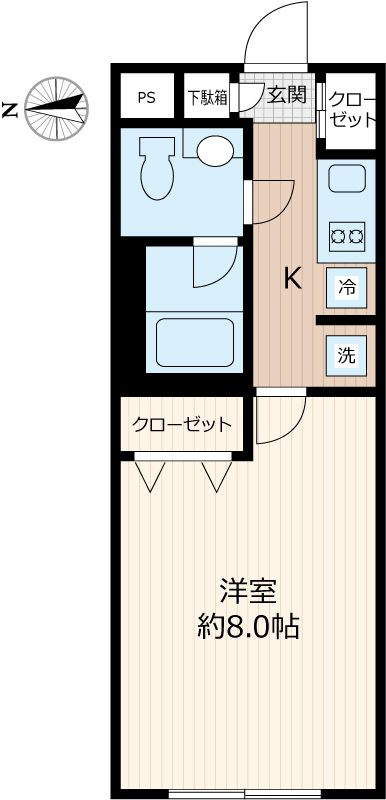 ウェルスクエアイズム大森西の間取り