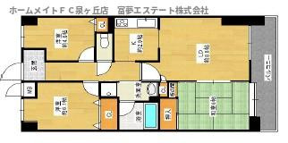 スペリオシティ泉北深井壱番館の間取り