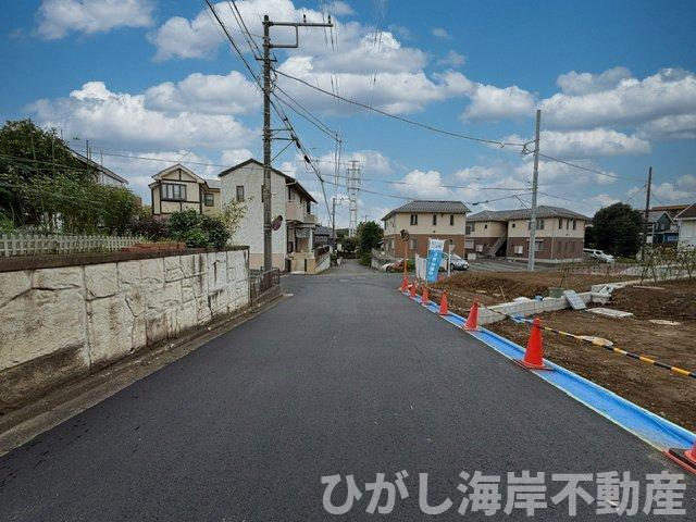 藤沢市大庭　売地　　全6区画の前面道路含む現地写真|現地外観