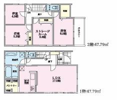 藤沢市大庭　売地　　全6区画の参考プラン|宅地4参考プラン
