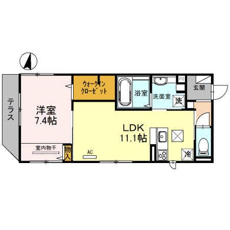 Chez　Noix　長興寺の間取り