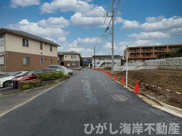 藤沢市大庭　売地　　全6区画の前面道路含む現地写真|現地外観