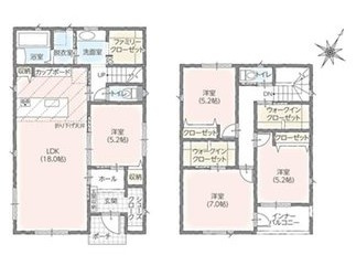 【間取り】 | 富士市五貫島(富士南小)　新築戸建て　2号棟