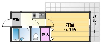 【間取り】 | グロース・エレガント岸和田弐番館