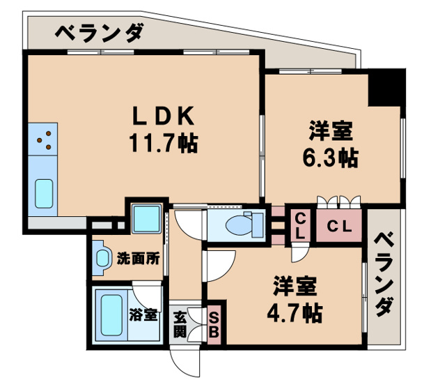 【間取り】 | グランスイート阿倍野駅前ローレルコート