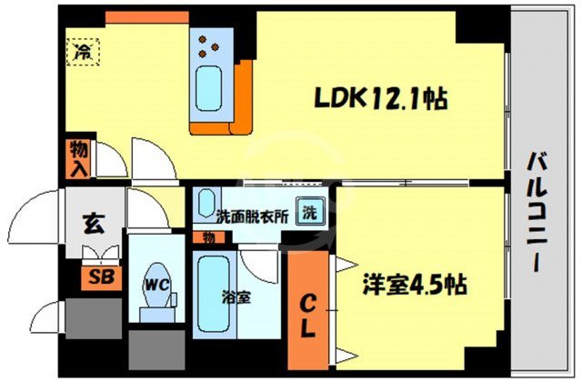 Arome梅田の間取り|Arome梅田（アローム梅田）　開放感のある間取り