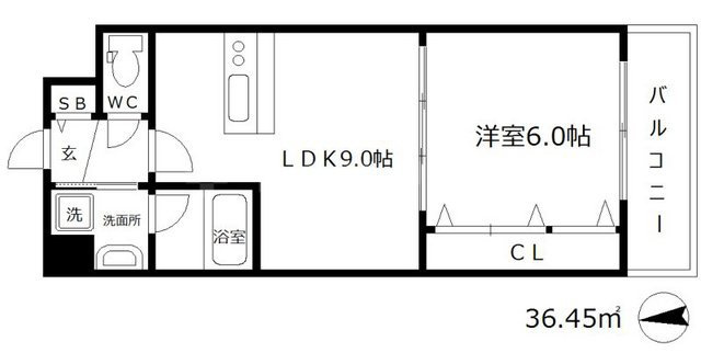 NORTH VILLAGE壱番館（ノースヴィレッジ壱番館）の間取り|ノースヴィレッジ壱番館　開放感のある間取り