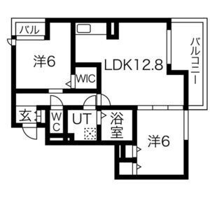 西宮市東町２丁目のアパートの間取り