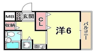 神戸市東灘区甲南町４丁目の賃貸マンションの間取り