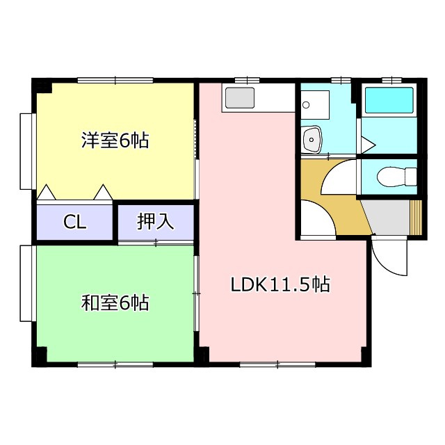 フラワーガーデンハイツの間取り