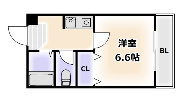 スカイハイツ苅田の間取り