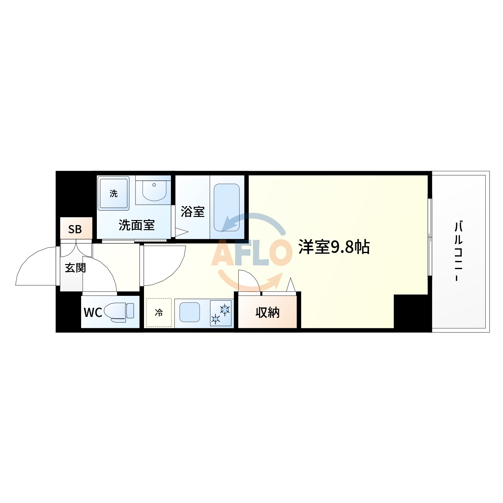 ONLYONE塚本の間取り|間取り