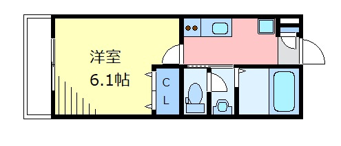 クレセント西新宿Ⅱの間取り