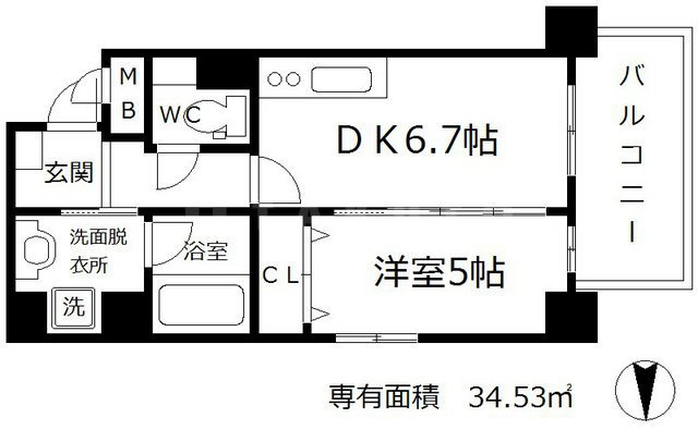 T's Garden（ティーズガーデン）の間取り|T's Garden（ティーズガーデン）　開放感ある間取り