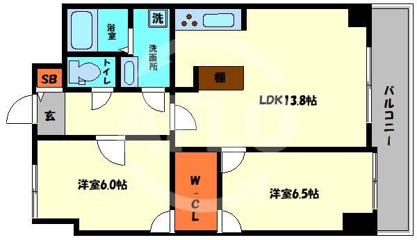 ウエストリヴィエールの間取り|ウエストリヴィエール　間取り