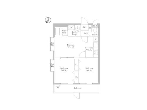 【間取り】 | ライオンズマンション相模原南台 | 2つの居室とダイニングキッチンを備えた2DKの中古マンション。二人暮らしから小さなお子様のいるご家庭まで。木のぬくもりあふれる空間が、家族の自然な団らんを生み出します。お気軽にお問い合わせください。