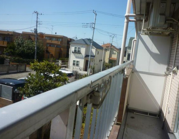 調布市布田５丁目の賃貸マンションのバルコニー