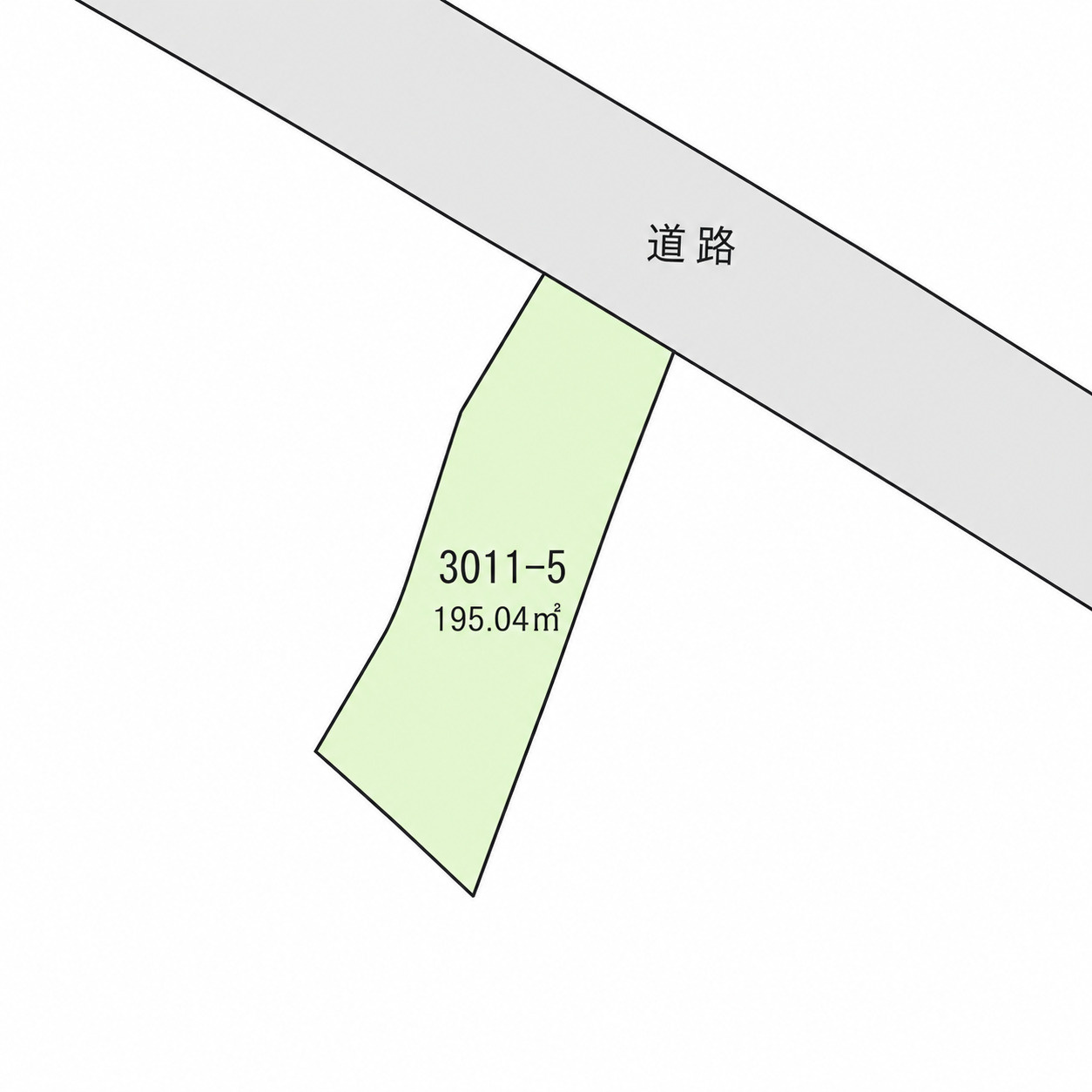 売地　本庄市東台1丁目の区画図