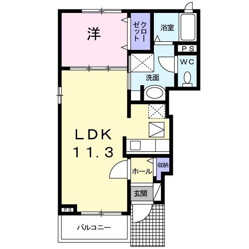 オーブ　エストの間取り|間取りです。