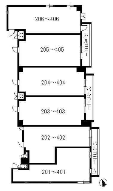 ファインクレスト入谷の区画図