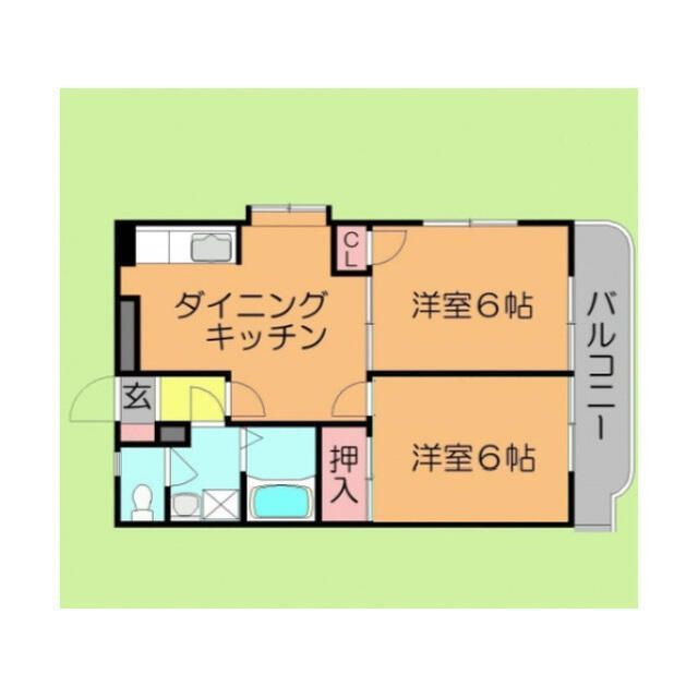ファミールサンワの間取り|間取りです。