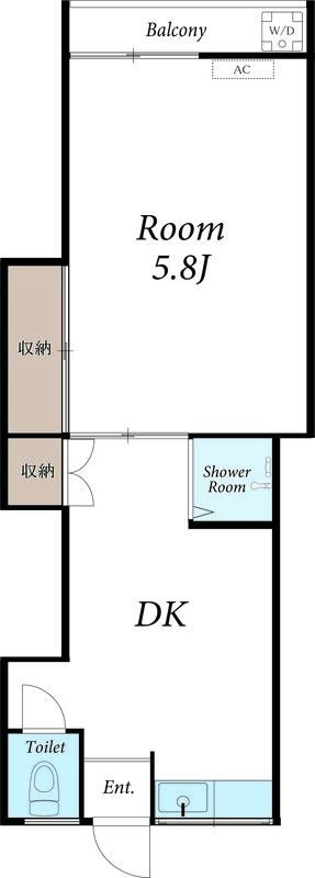 三州コーポの間取り|間取りです。