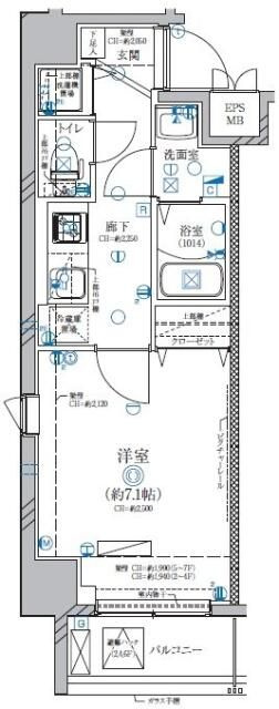 ディアレイシャス両国の間取り|間取りです。