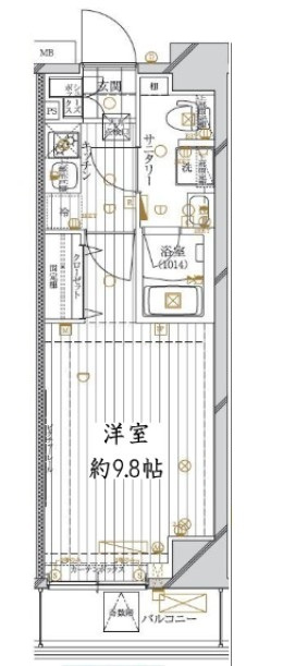 レガリス錦糸町の間取り|間取りです。