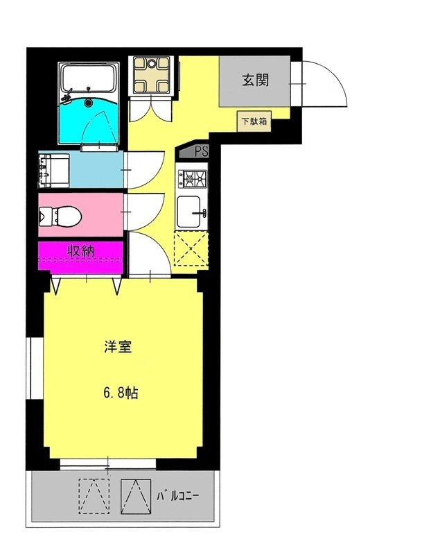 b’CASA深川森下の間取り|間取りです。