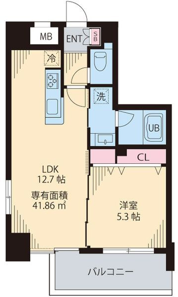 ルカナル門前仲町の間取り|間取りです。