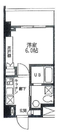 カスタリア門前仲町Ⅱの間取り|間取りです。