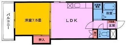 ハイツアカツキの間取り|間取りです。