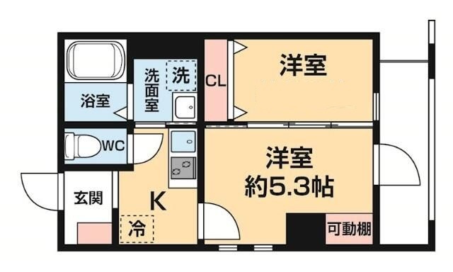 Ｌ．ＣＡＳＡ住吉の間取り|間取りです。