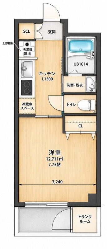 第二マンション安井の間取り|間取りです。