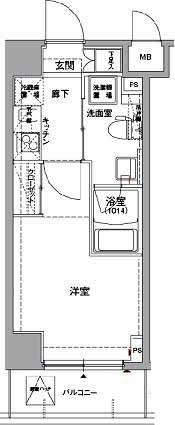 ＦＯＲＴＩＳ♯００４の間取り|間取りです。