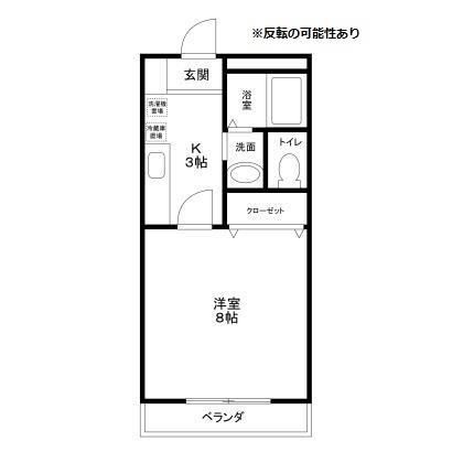 クレール・ルミエールの間取り|間取りです。