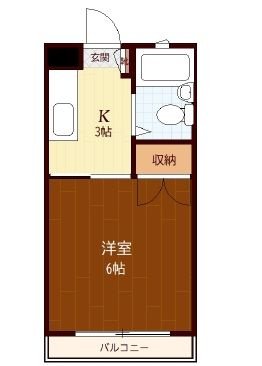 カーサ茜No3の間取り|間取りです。