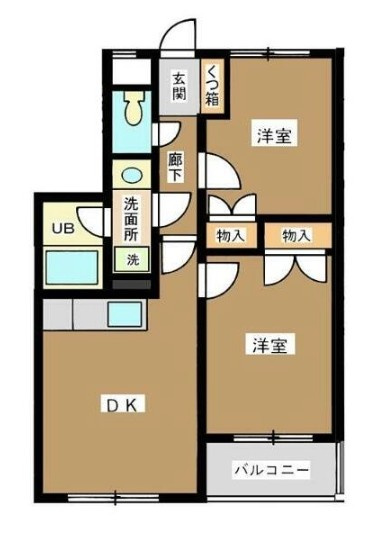 リバーピアカネコの間取り|間取りです。