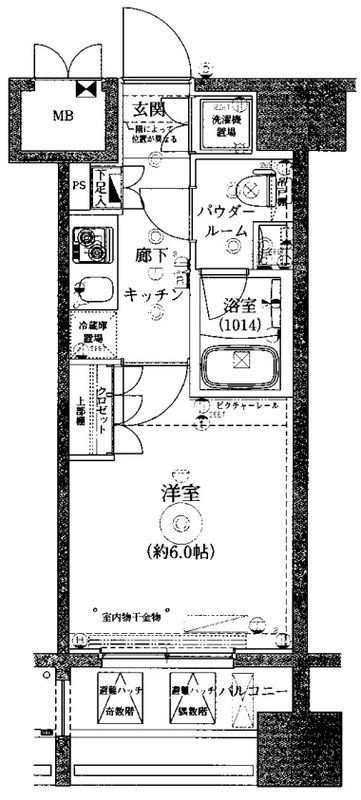 ライジングプレイス川崎の間取り|間取りです。