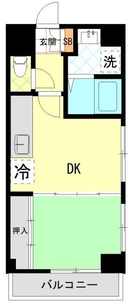 エンゼルハイム梅屋敷第2の間取り|間取りです。